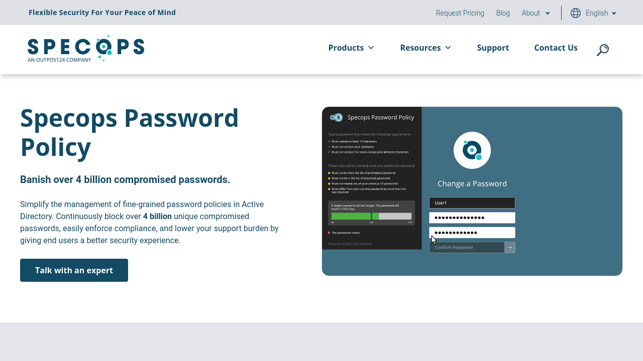Specops Password Policy